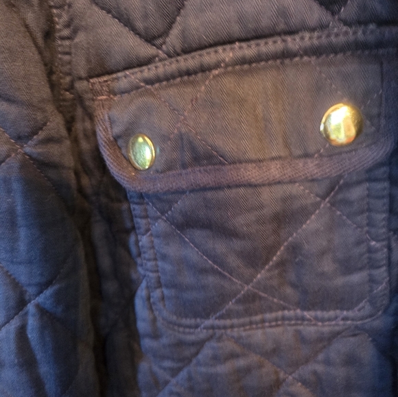 J Crew Factory Mercantile Navy Quilted Field Jacket Size S - Picture 5 of 9